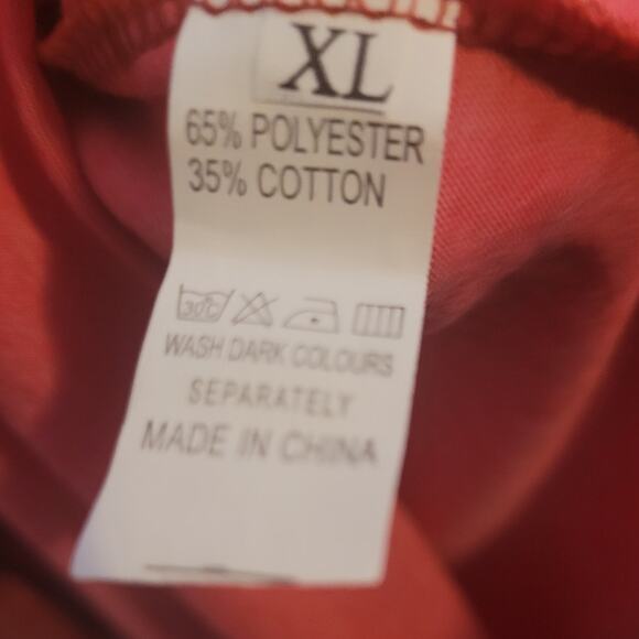 Pink Speckled Lagenlook Oversized Blouse Womens Extra Large Hankey Hem Artsy - Picture 8 of 10